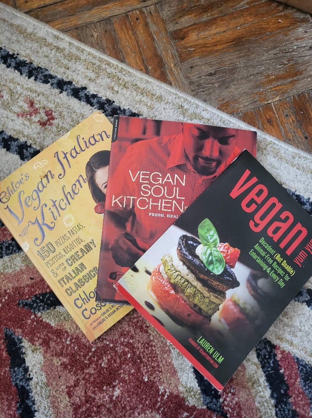Lot of 3 Vegan Cookbooks Vegan Yum Yum Vegan Soul Kitchen Cloe's Vegan Italian